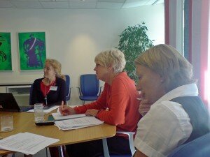 Naturskyddsföreningens Gun Rudqvist, SLVs GD Inger Andersson och strategigruppens sekreterare Svanhild Foldahl