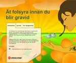 SLVs kampanjsajt om folsyra